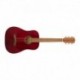 Fender FA-15 3/4 Scale Steel with Gig Bag, Walnut Fingerboard Red